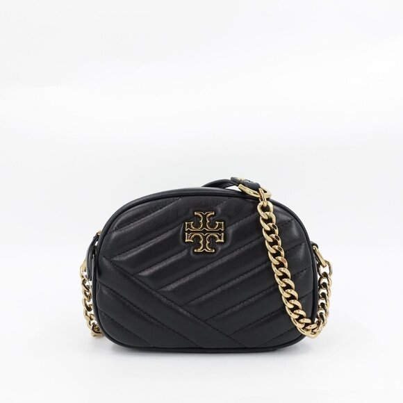 Tory Burch Kira Chevron Small Camera Crossbody Bag Black OS - Picture 5 of 15
